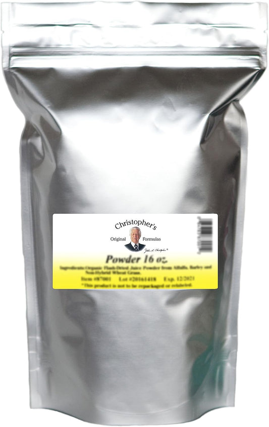 Christopher's Original Formulas Jurassic Green Powder 16 Oz - Organic Superfood Supplement