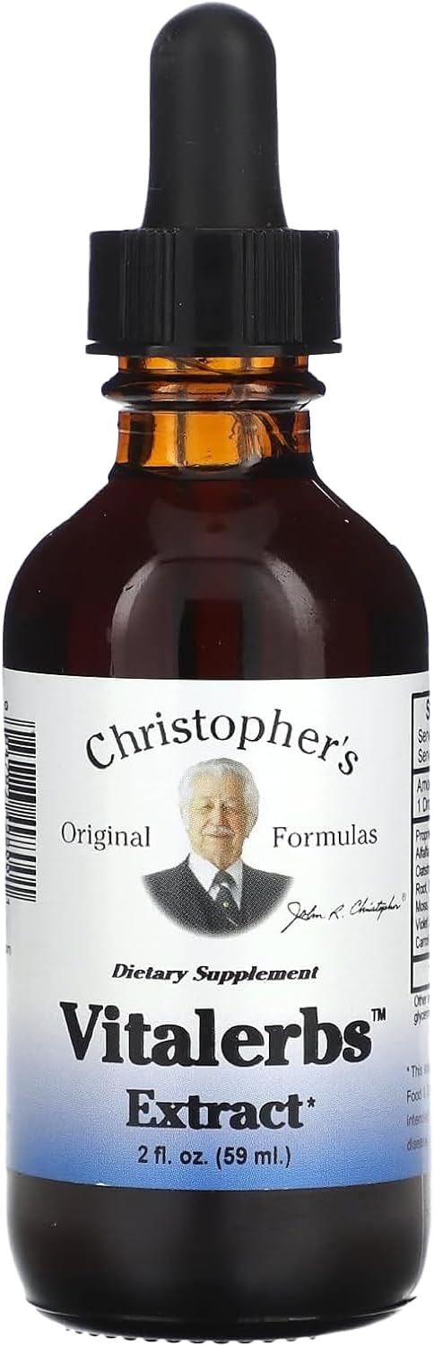 Christopher's Original Formulas Vitalerbs Extract - Nutrient-Rich Herbal Supplement - 2 oz Bottle