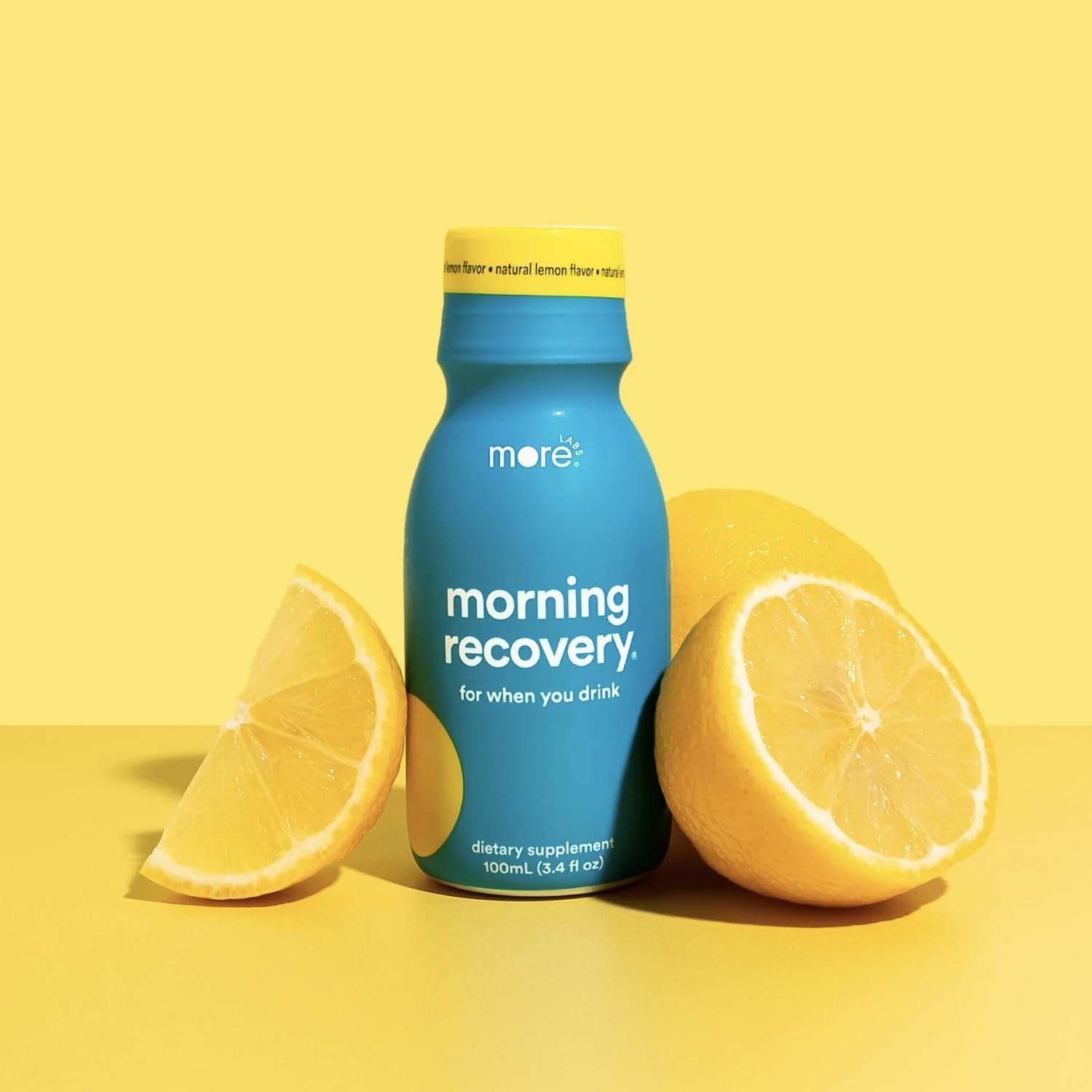 ChromaCast More Labs Morning Recovery Orange Mango Electrolyte Drink 15 Pack - Hydrate While Drinking - Liquid DHM Formula with Milk Thistle