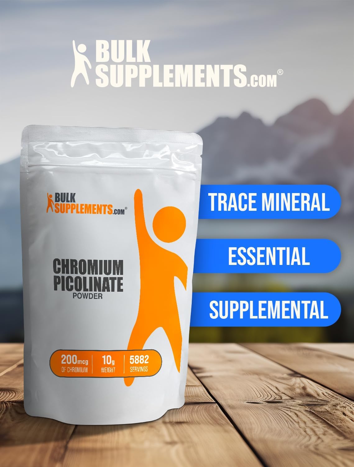 Chromium Picolinate Powder - Yeast-Free Chromium Supplements - 200mcg per Serving - 10g (0.35 oz) Pack of 1