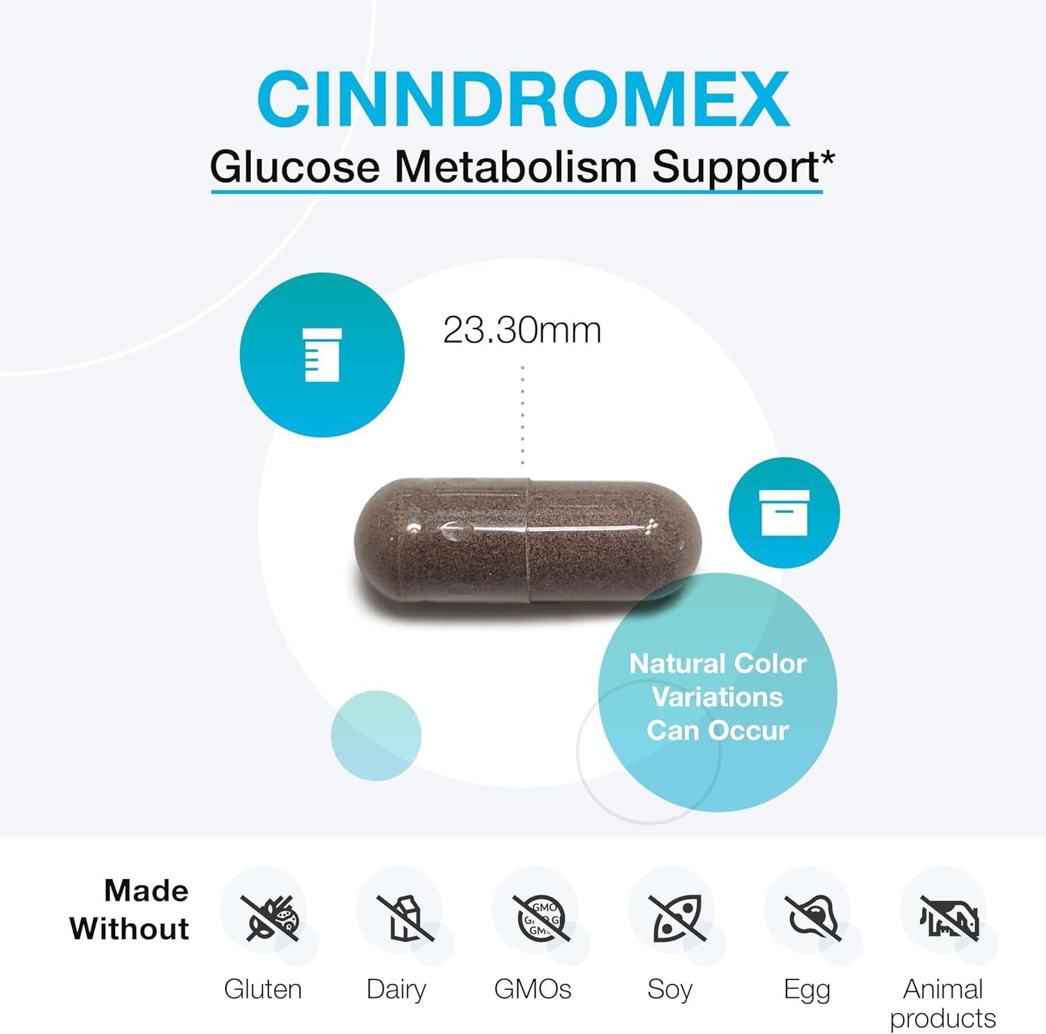 CinnDromeX Metabolic Health Support Supplement with Cinnamon, Chromium, ALA, Ginseng, Green Tea - 120 Capsules for Healthy Blood Lipid Levels and Nerve Function