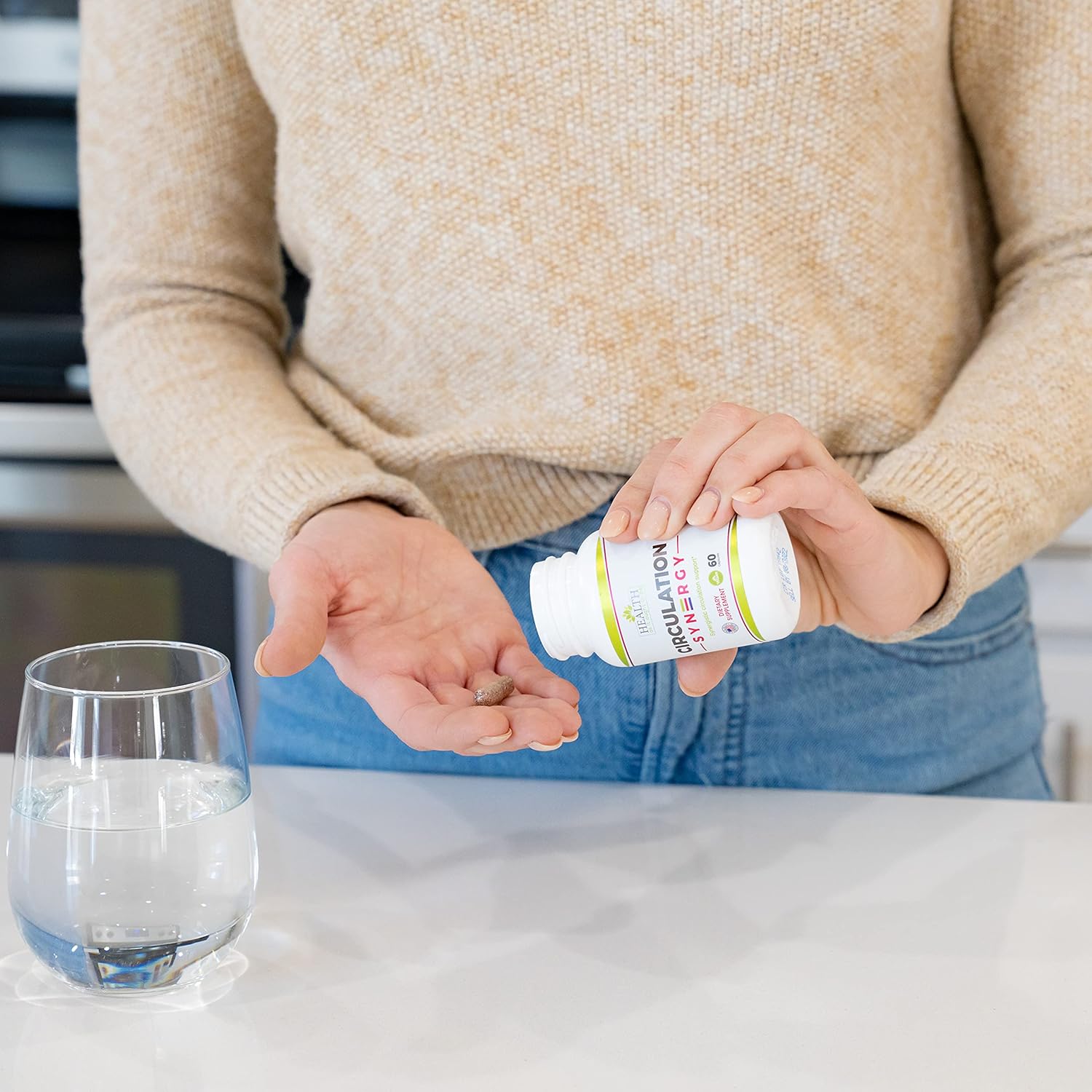 Circulation Syn3rgy Supplement - Physician Formulated with Beet Root, L-Arginine, Horse Chestnut | 60 Capsules for Improved Health