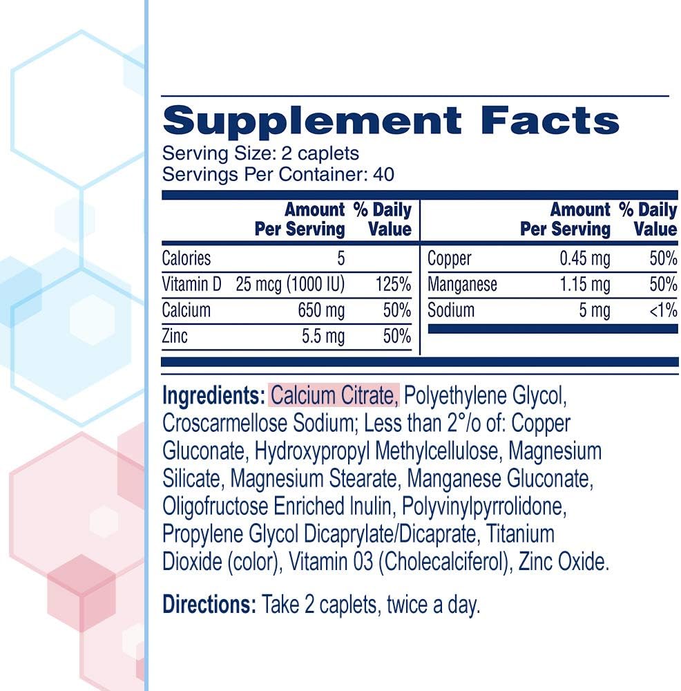 Citracal Calcium Citrate with Vitamin D Coated Caplets - 360 Caplets (2 Pack)