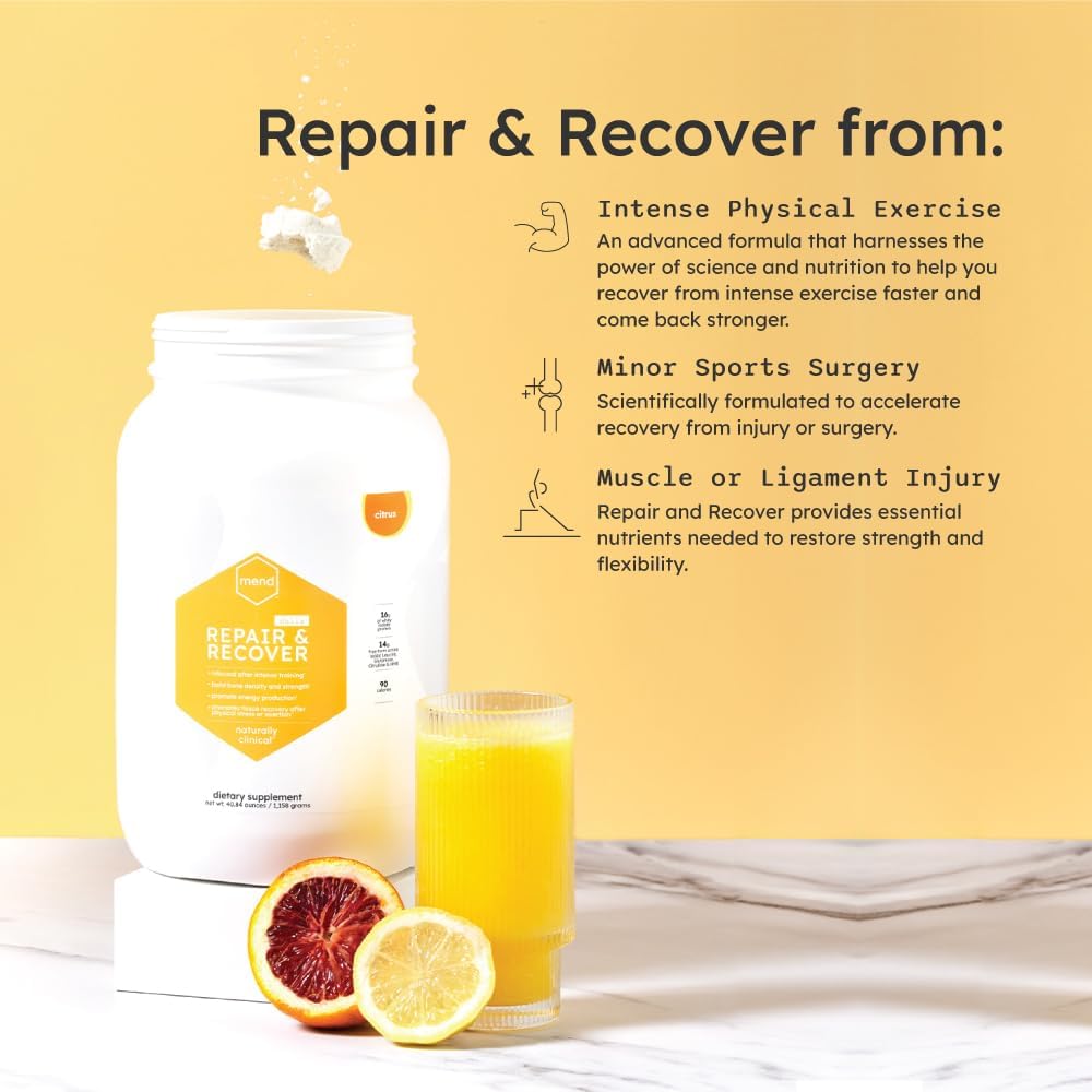 Citrus Protein Powder for Bone and Tissue Healing - MEND Repair & Recover Formula