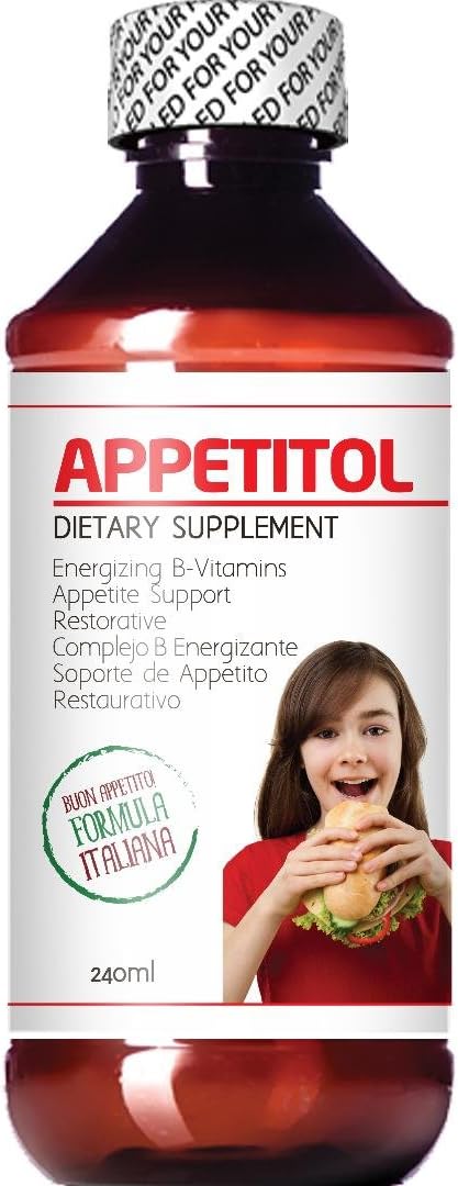 CJ Appetitol: Natural Appetite & Weight Gain Stimulant for Underweight Children - 8 Fl Oz with Vitamins & Minerals