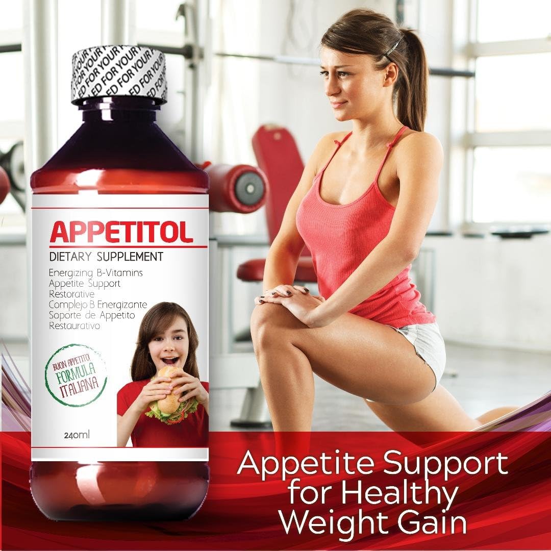 CJ Appetitol: Natural Appetite & Weight Gain Stimulant for Underweight Children - 8 Fl Oz with Vitamins & Minerals