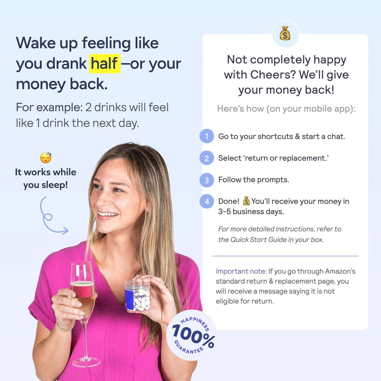 Classic Combo: Restore and Hydrate for Post-Drinking Relief - DHM, L-Cysteine, B-Vitamins, Electrolytes - 12 Doses - Liver Support