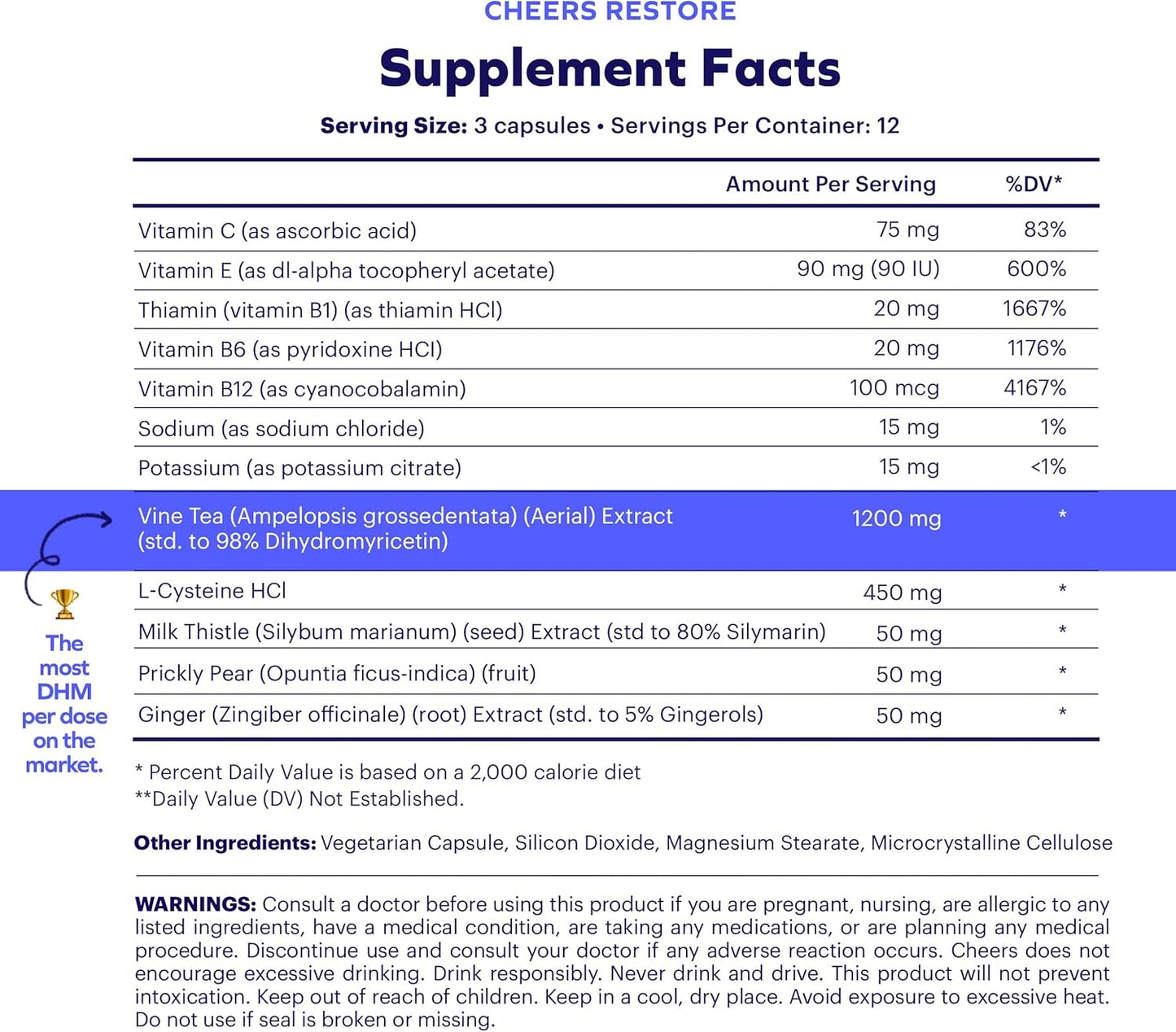 Classic Combo: Restore and Hydrate for Post-Drinking Relief - DHM, L-Cysteine, B-Vitamins, Electrolytes - 12 Doses - Liver Support