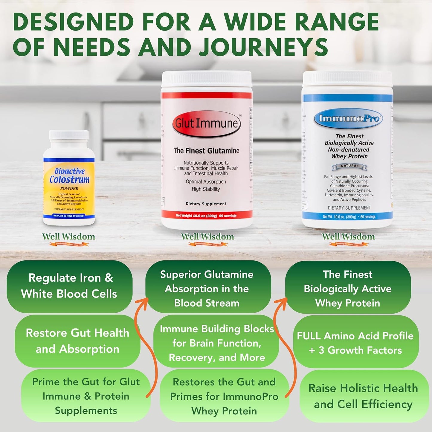 Clean Grass-Fed Whey Protein Powder Concentrate for Immune Support - 300g - Hormone-Free & Non-GMO