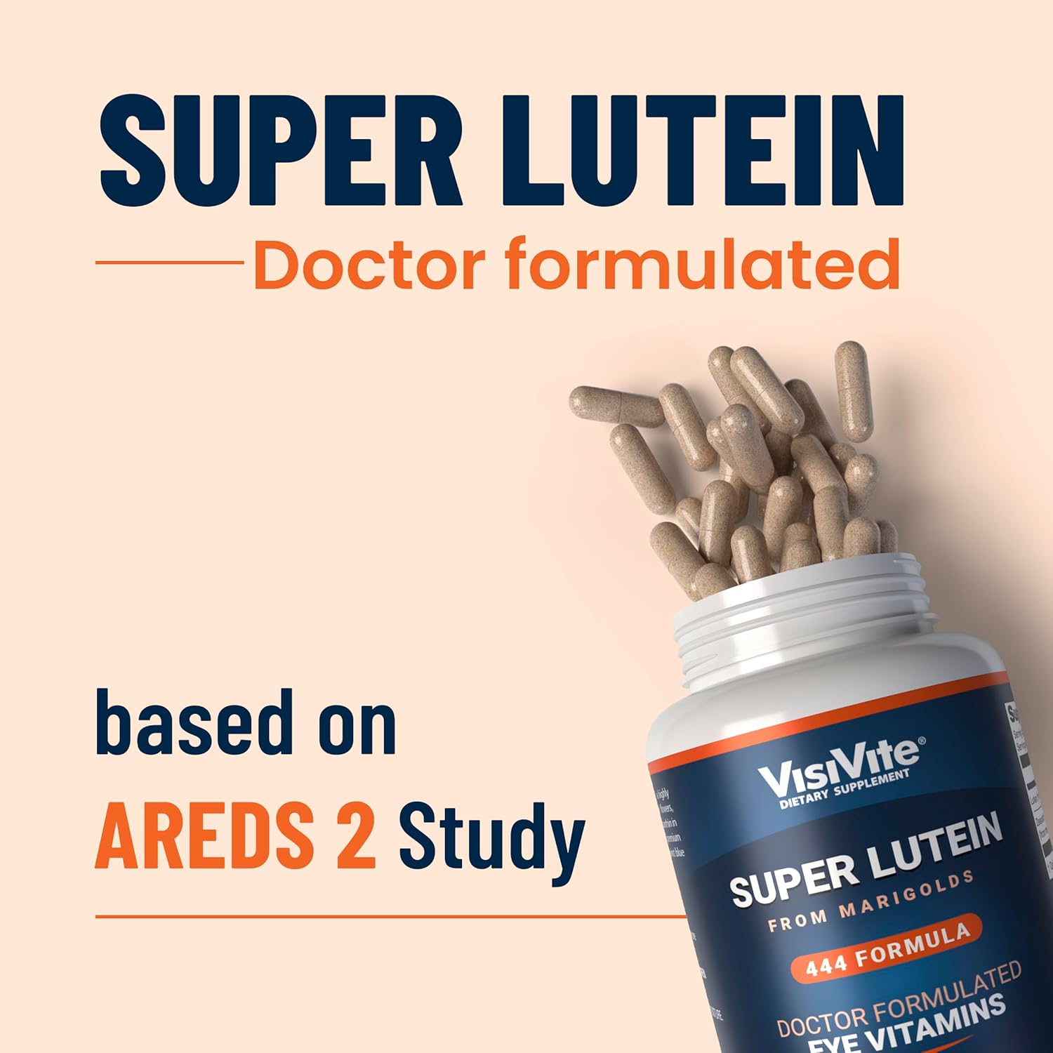 Clear Eye Vision Vitamins - VisiVite Super Lutein 444 Eye Formula - Lutein & Zeaxanthin Eye Supplements for Adults - Max Vision Support