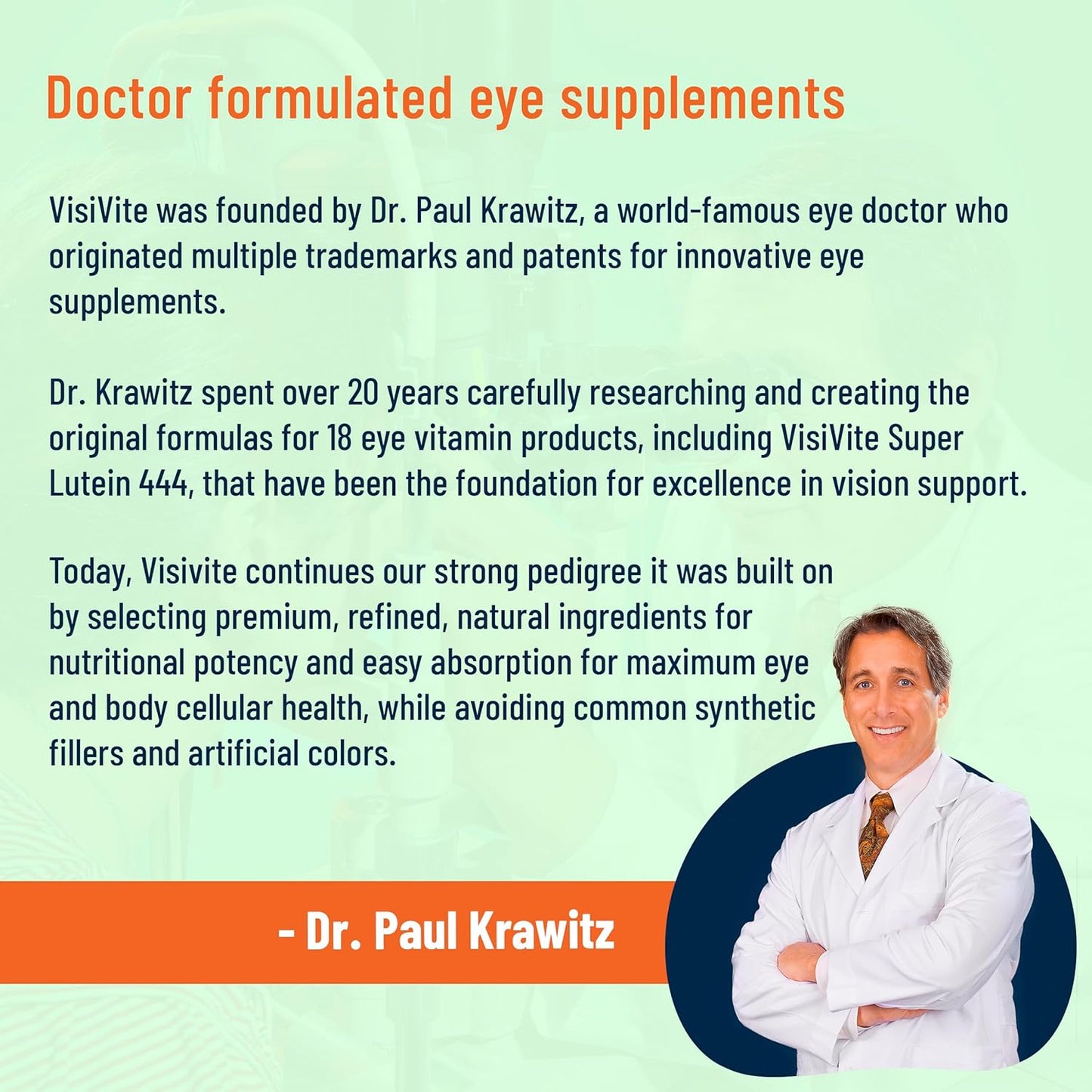 Clear Eye Vision Vitamins - VisiVite Super Lutein 444 Eye Formula - Lutein & Zeaxanthin Eye Supplements for Adults - Max Vision Support