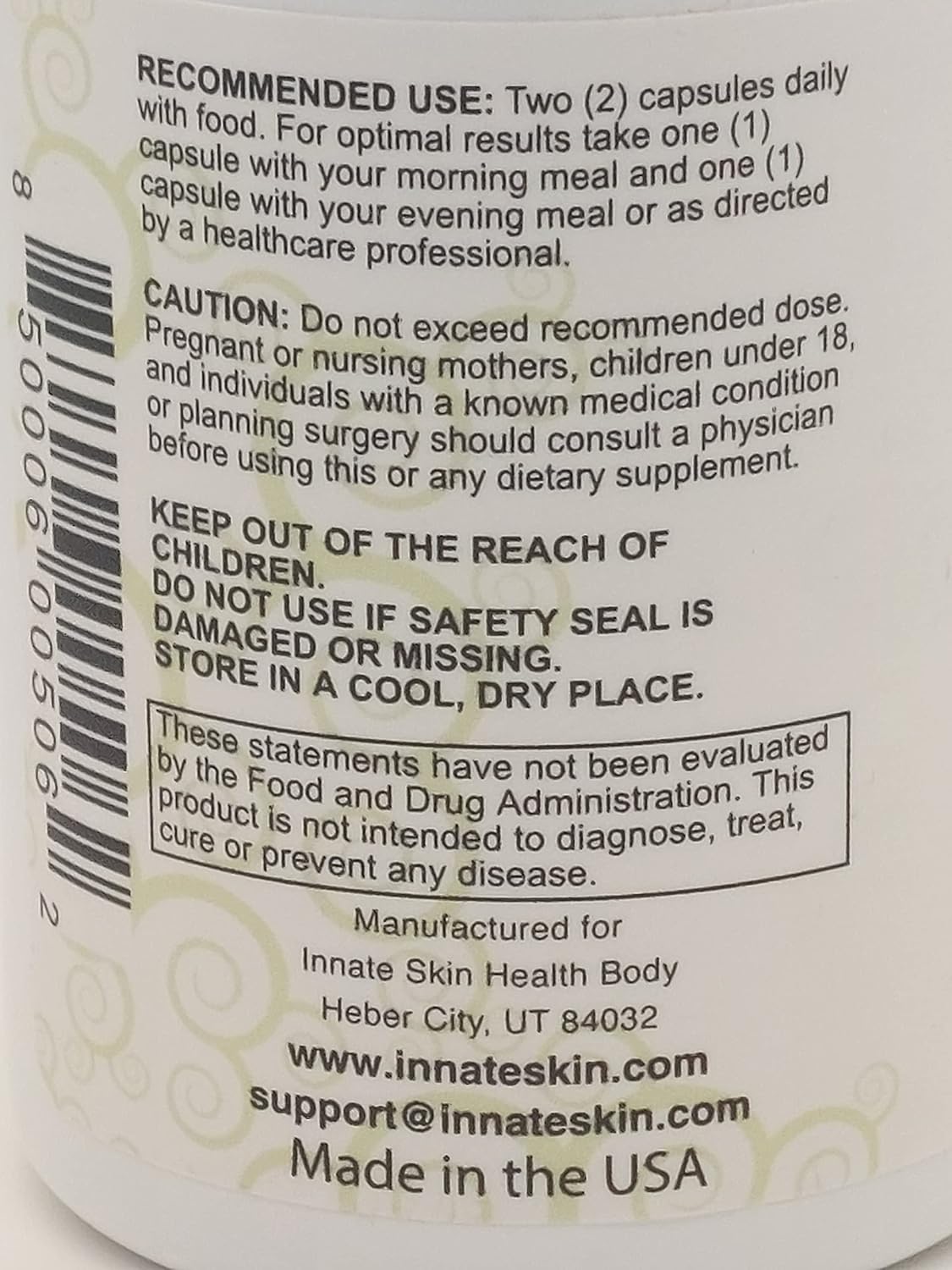 Clear Skin Acne Vitamin System with 20 Antioxidants, Botanicals, and Minerals - 60 Count Pack of 2 for Innate Skin Health
