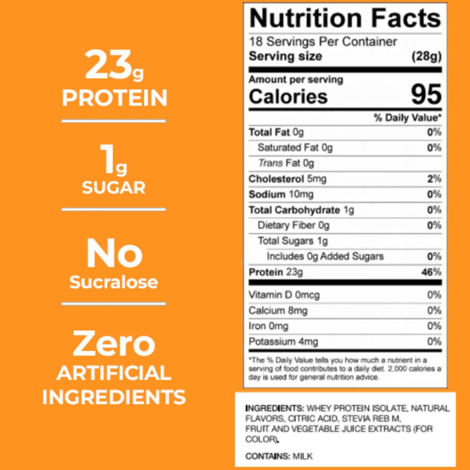 Clear Whey Isolate Protein Powder, 23g Protein, 95 Calories, Refreshing Tropical Punch Juice Flavor, Clean Label Project Certified, Gluten Free - Ideal Post Workout Recovery for Women and Men