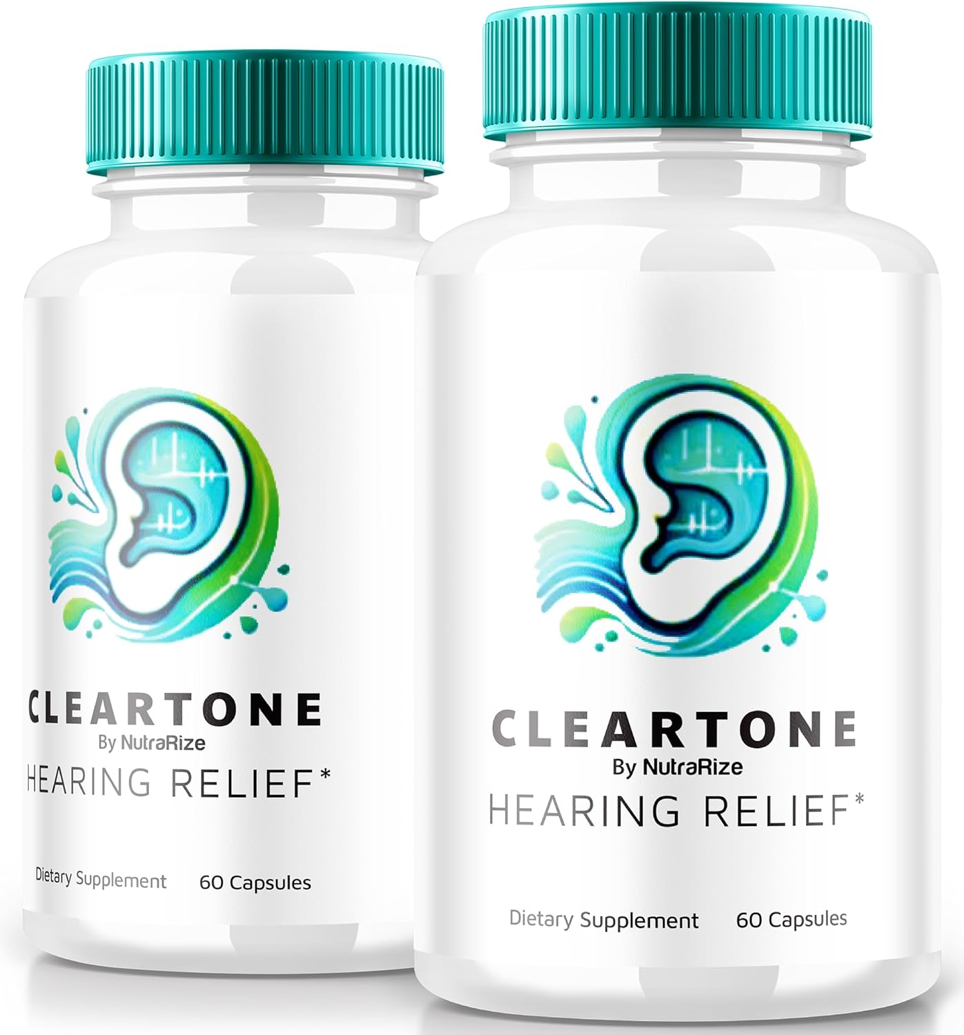 ClearTone Tinnitus Relief Supplement (2 Pack) - 120 Capsules for Auditory Support & Ear Health - NutraRize ClearTones Review