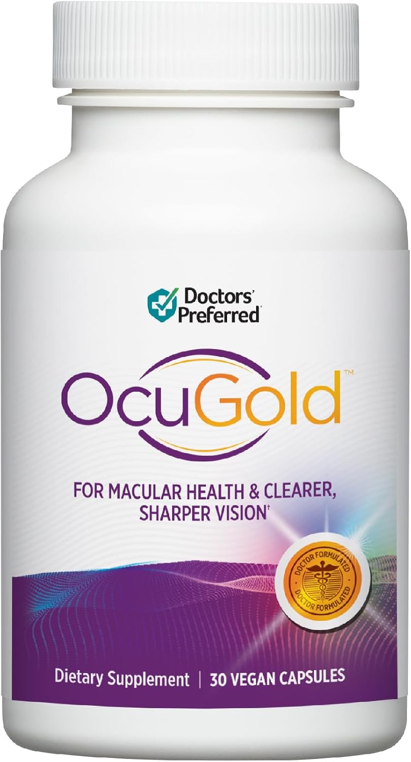 Clinical-Grade OcuGold: Doctors' Preferred Supplement for Macula & Retina Health - 30 Vegan Capsules