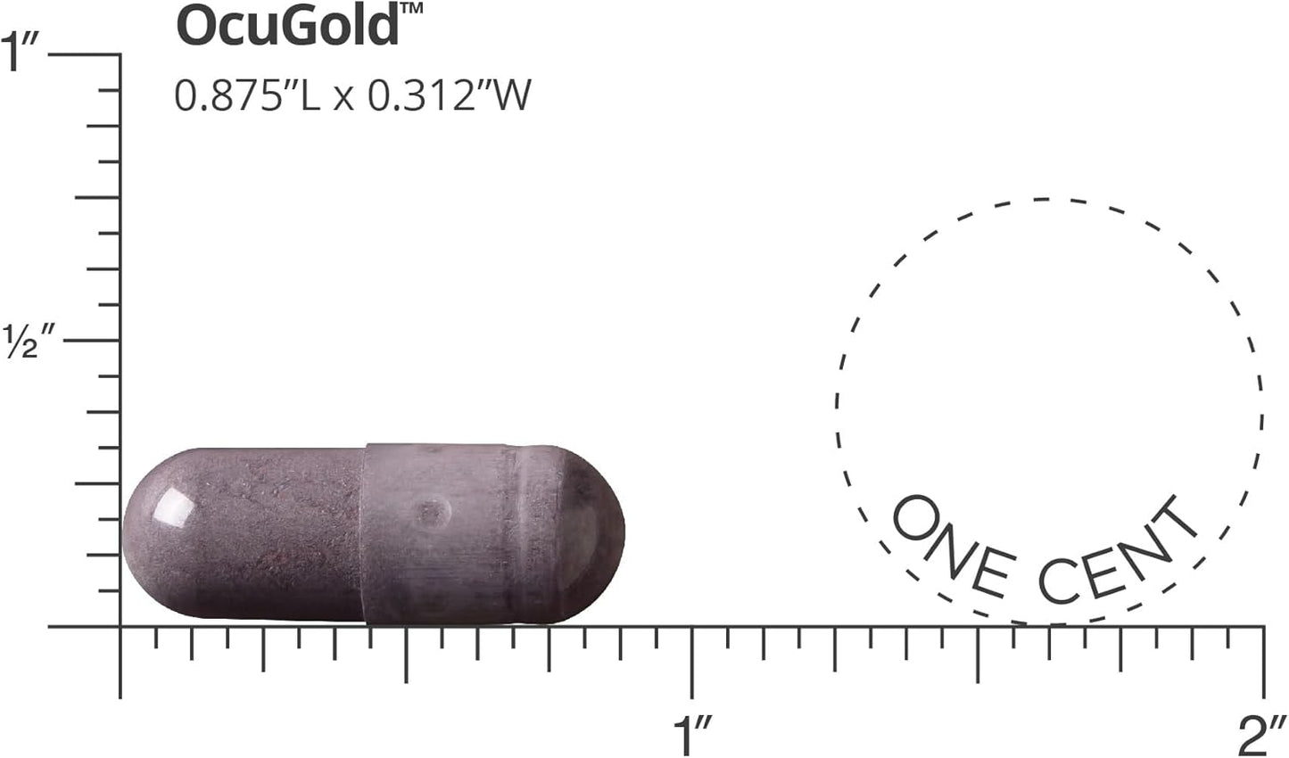 Clinical-Grade OcuGold: Doctors' Preferred Supplement for Macula & Retina Health - 30 Vegan Capsules