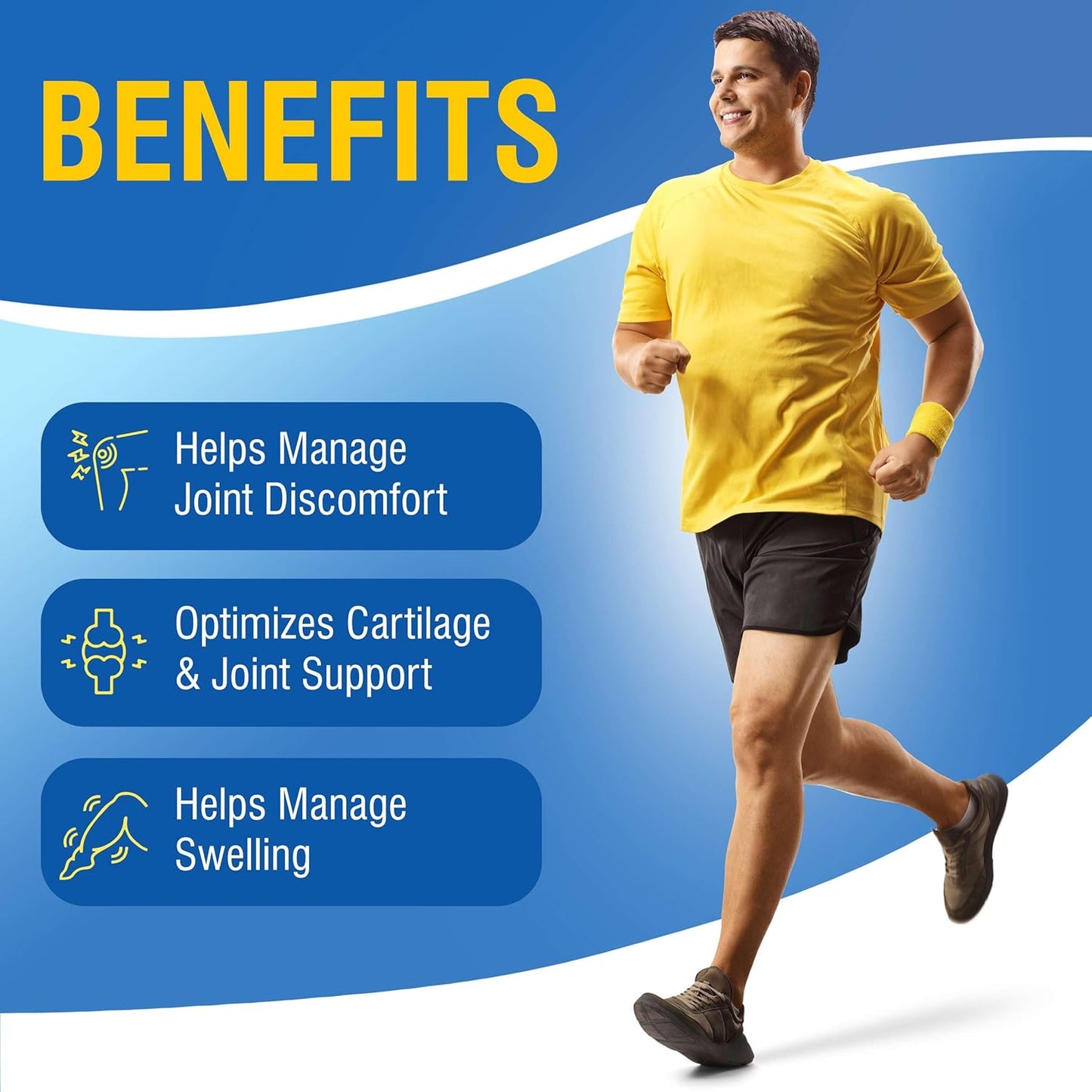 Clinically Formulated Nutra Disc & Joint Support Supplement with Meriva Curcumin for Adults - 45 Servings