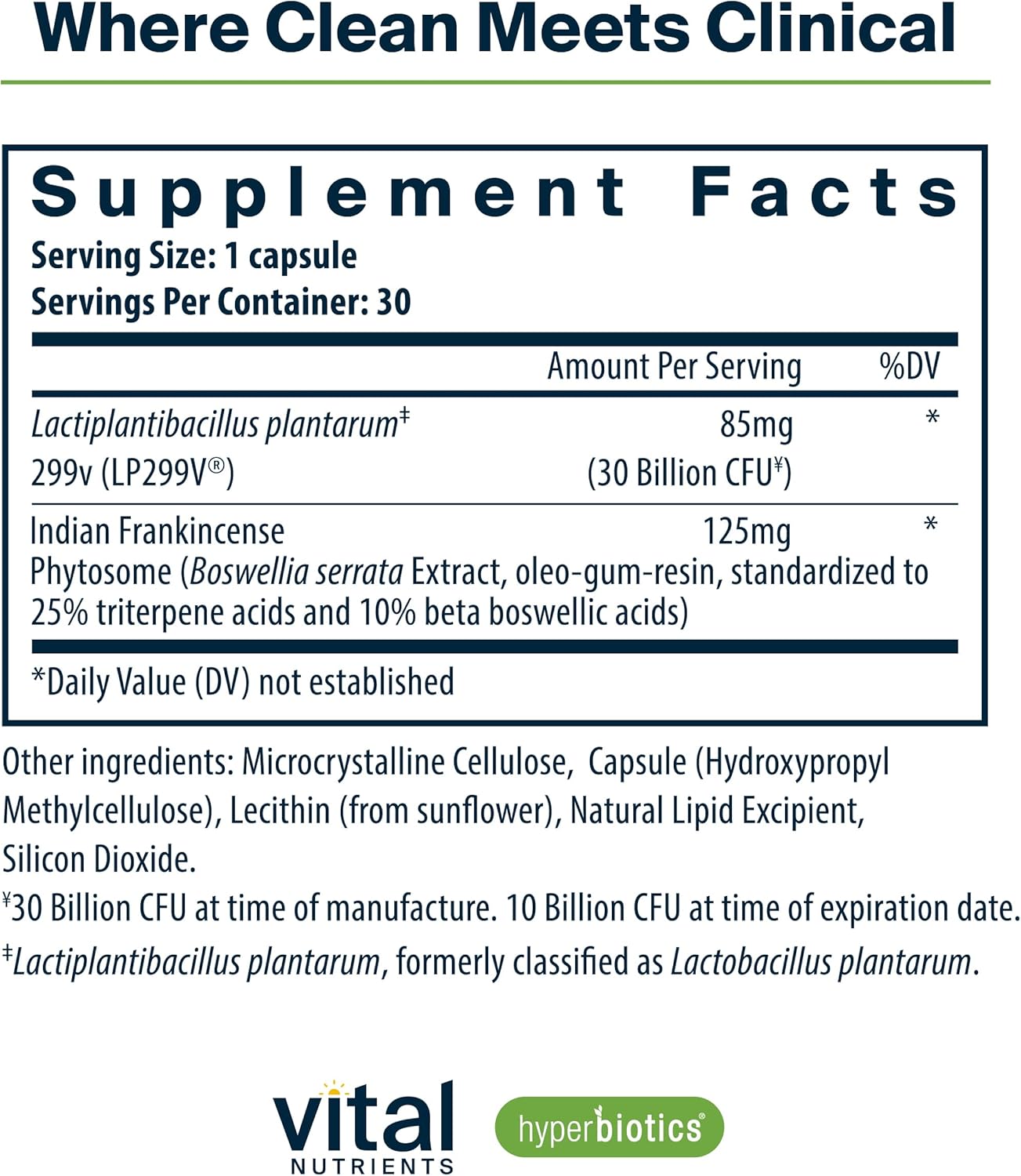 Clinically Studied Vegan Probiotic for IBS Relief - Reduce Symptoms of Bloating, Gas, Diarrhea, & Abdominal Discomfort - 30 Capsules