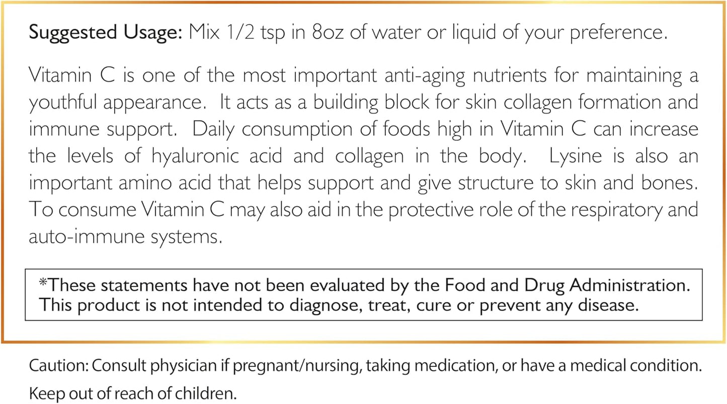 Cocó March N.M.D 1000 mg Vitamin C Powder - Collagen & Immune Support with Zinc, Bromelain, Quercetin, L-Lysine - Gluten-Free, Dairy-Free, Soy-Free, GMO-Free, Vegan & Keto Friendly - 10 oz.