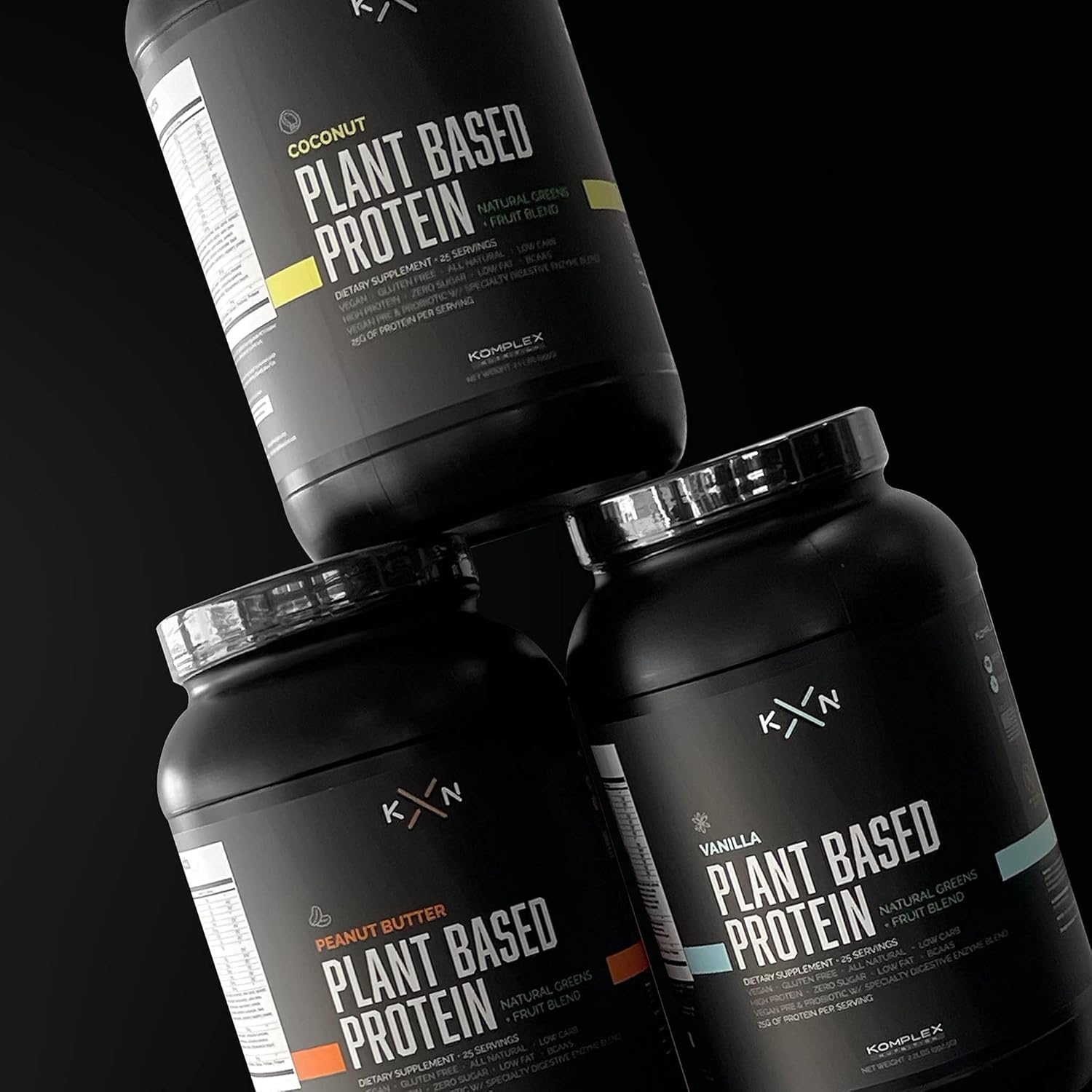 Coconut Flavored Plant-Based Protein Powder with 29 Natural Greens & Fruits - Vegan, Non-GMO, Zero Sugar Dietary Supplement (25 Servings)