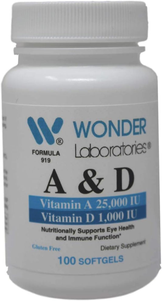 Cod Liver Fish Oil with Vitamin A 25,000 IU and Vitamin D3 1,000 IU by Wonder Laboratories