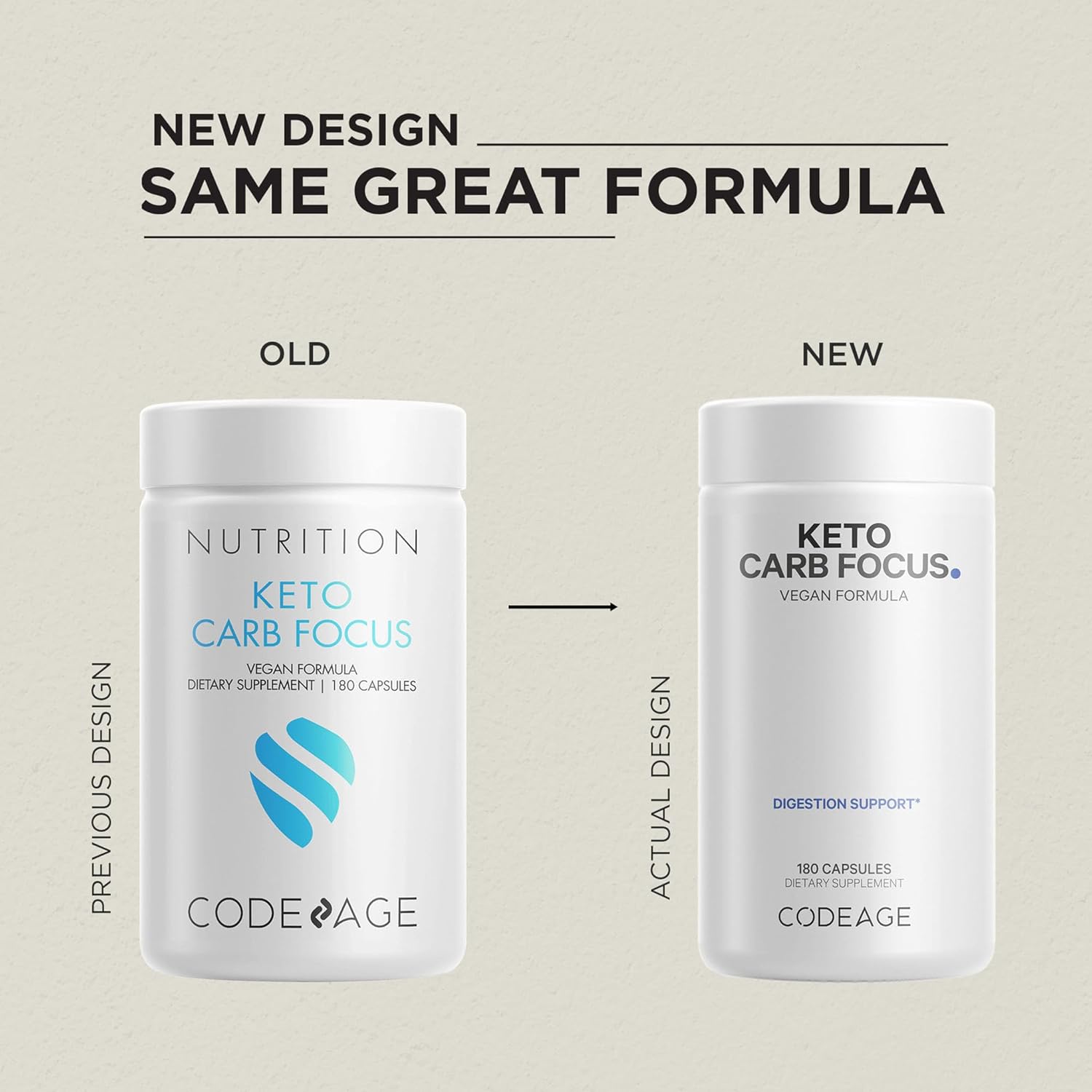 Codeage Keto Carb Supplement with White Kidney Bean, Green Tea & Cinnamon Bark - Triple Action Keto Cheat Pills for Ketogenic & Low Carb Diets - 3 Months Supply, Non-GMO & Gluten-Free - 180 Capsules