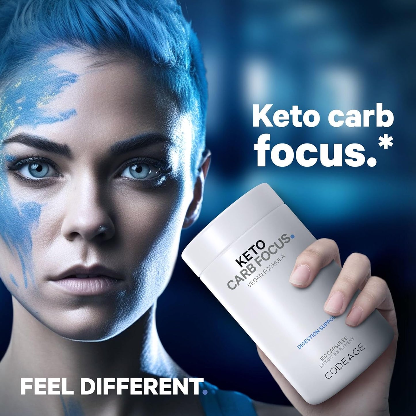 Codeage Keto Carb Supplement with White Kidney Bean, Green Tea & Cinnamon Bark - Triple Action Keto Cheat Pills for Ketogenic & Low Carb Diets - 3 Months Supply, Non-GMO & Gluten-Free - 180 Capsules