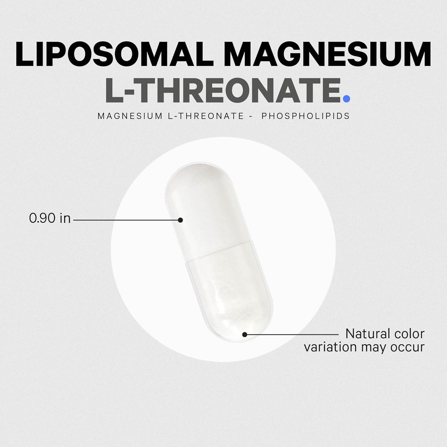 Codeage Liposomal Magnesium L-Threonate Supplement - 90 Capsules for Brain Health & Memory Support