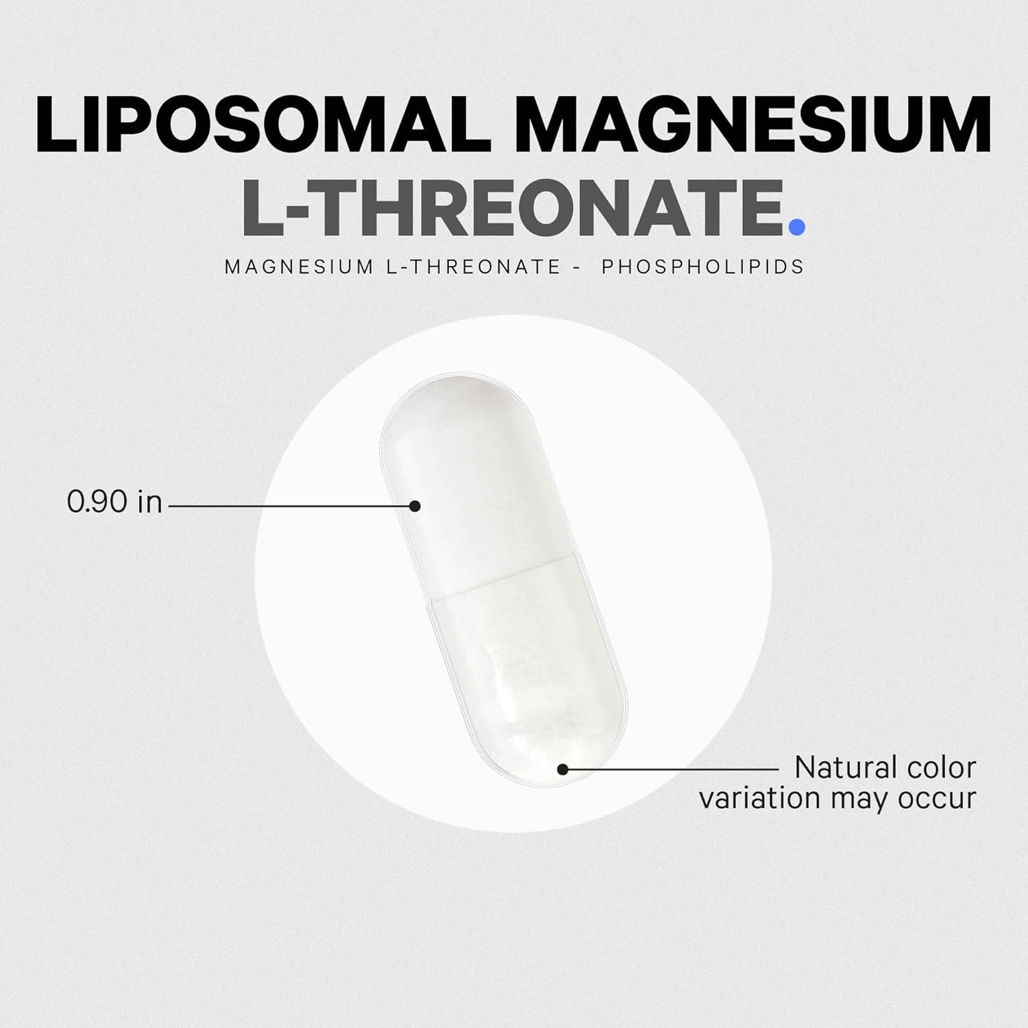 Codeage Liposomal Magnesium L-Threonate Supplement - 90 Capsules for Brain Health & Memory Support