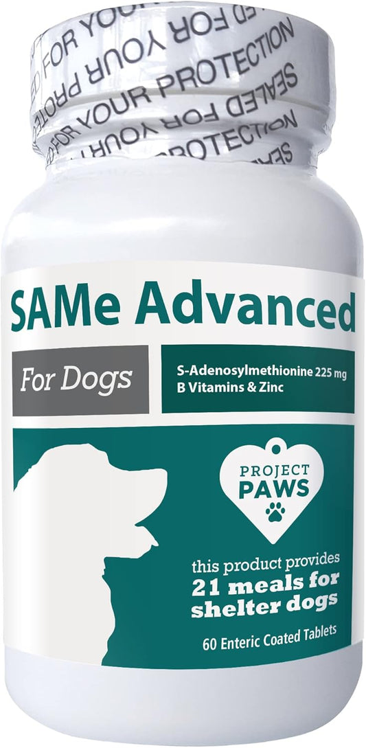 Cognitive Dog Supplement with Liver Support & Vitamin B for Dogs - S Adenosyl Methionine - 60 ct.