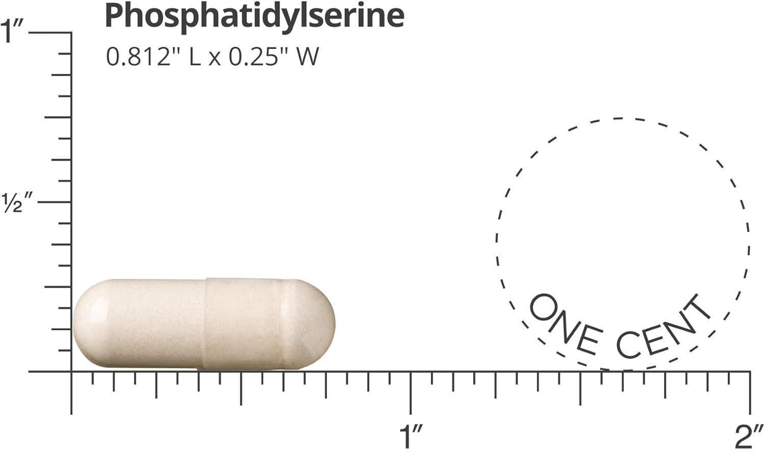 Cognitive Health Supplement: 150 mg Phosphatidylserine, 60 Vegan Capsules for Brain Function & Memory, 30-Day Supply