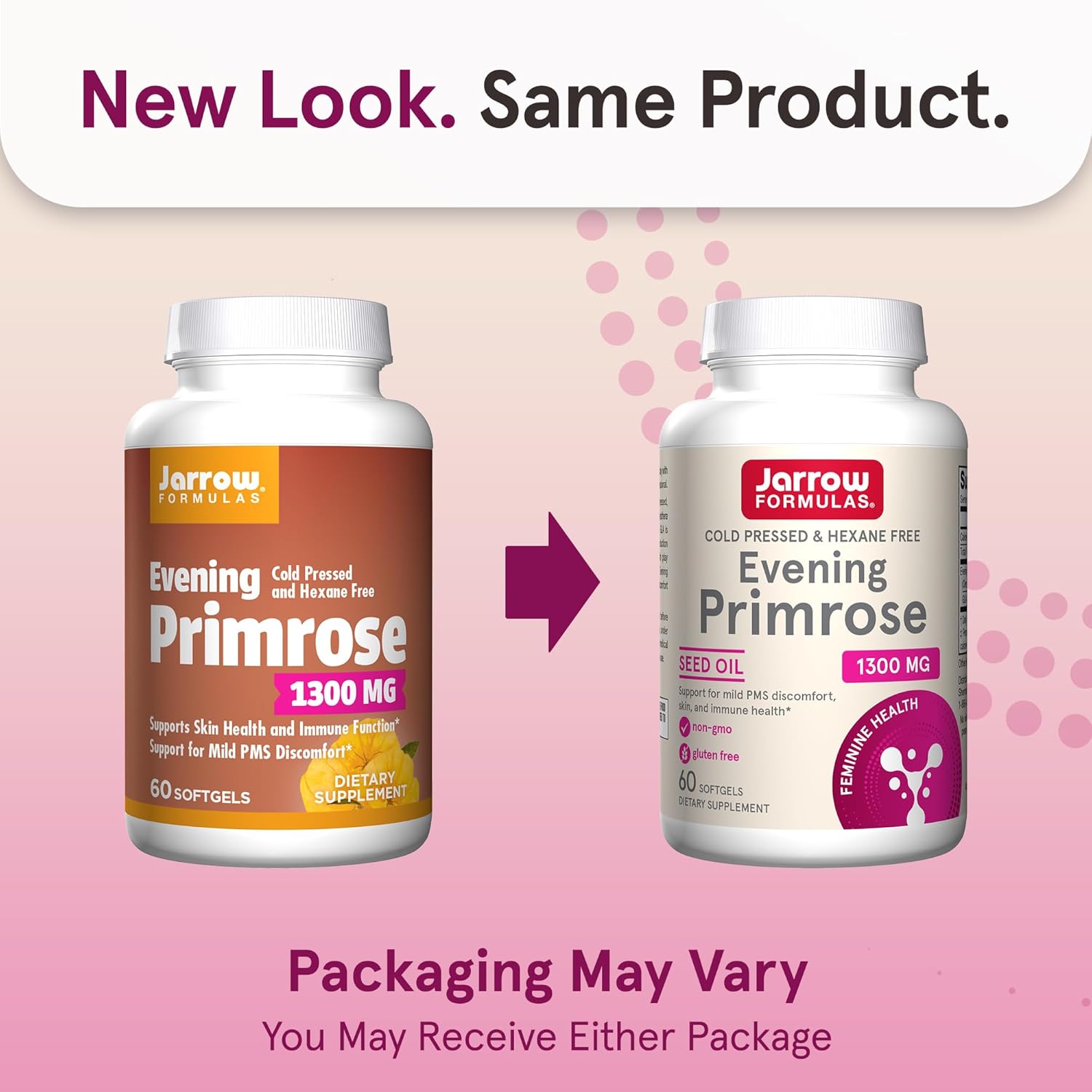 Cold Pressed Evening Primrose Softgels for Skin and Immune Health - 60 Day Supply
