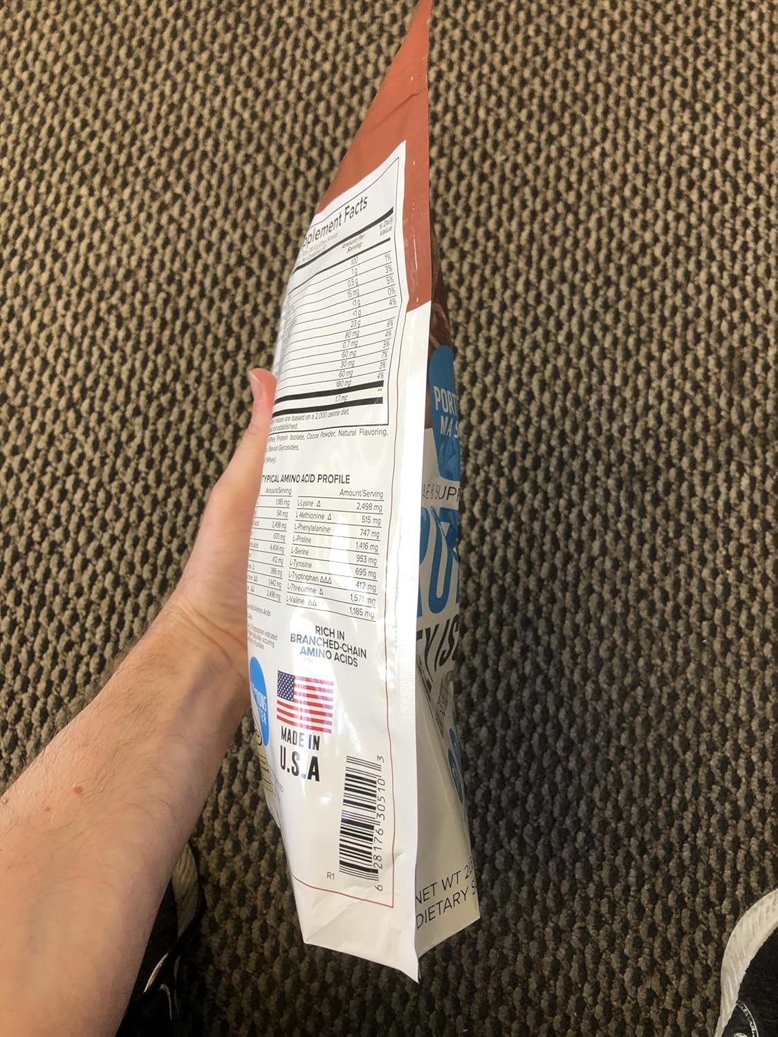 Cold-Processed Chocolate Brownie Whey Protein Powder, Sweetened with Stevia - 2 LB