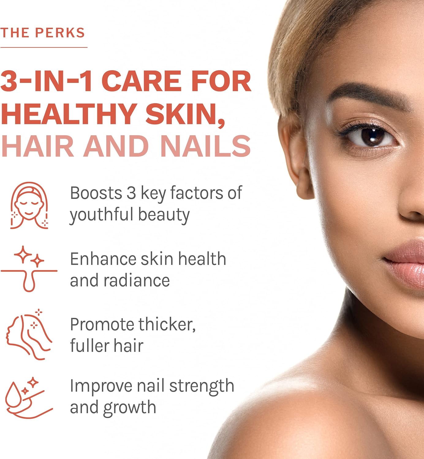 Collagen & Beauty Supplement Set for Hair Growth, Skin, Nails, and Joints - 90 Caps + 60 Caps