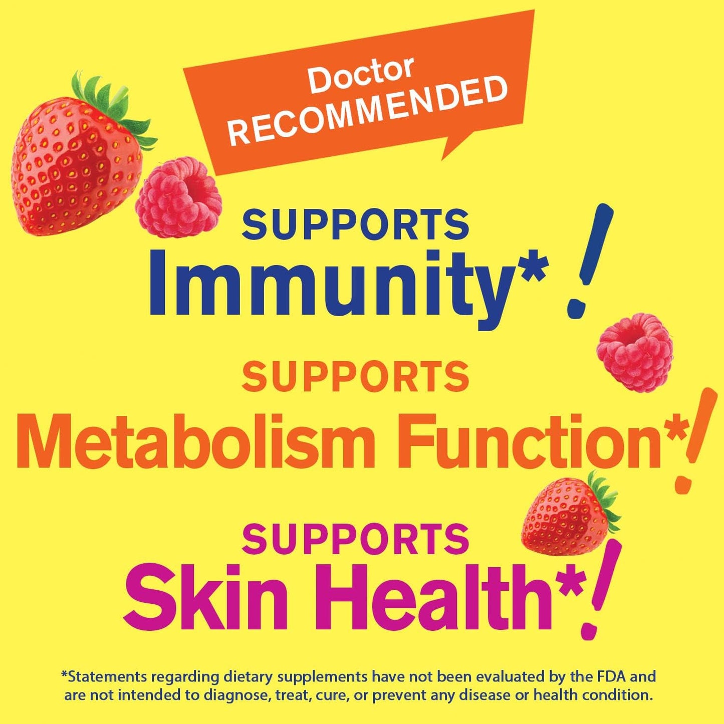 Collagen, Biotin, and Zinc Gummies Bundle - Delicious Vitamin Supplement, Gluten-Free and GMO-Free Chewables
