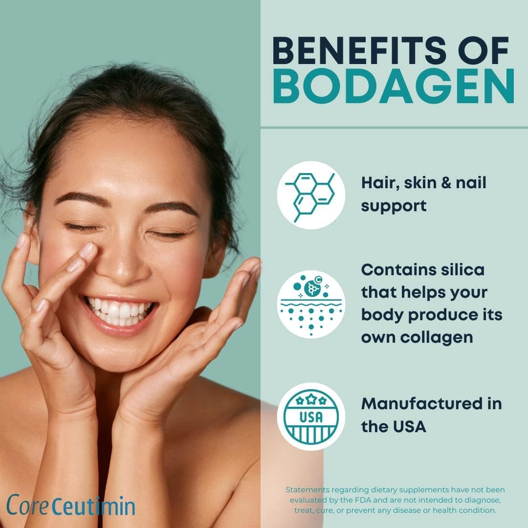 Collagen Building Silica & Peptides Two Pack for Skin, Hair, Nail, Bone & Joint Health - Men & Women. With Biotin, Zinc, Vitamin A, C, D & E. 0 Cal, Non GMO, Unflavored
