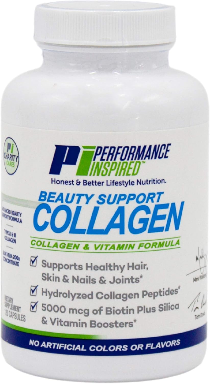 Collagen Capsules with Biotin & Aloe Vera for Joint, Skin, Nails & Beauty Support - 120 Count