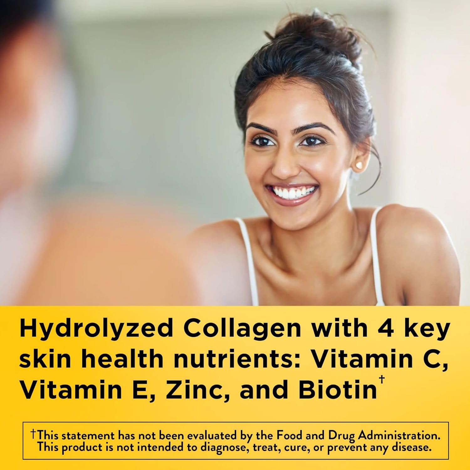 Collagen Gummies with Vitamin C, Zinc, Biotin for Healthy Skin - 60 Day Supply