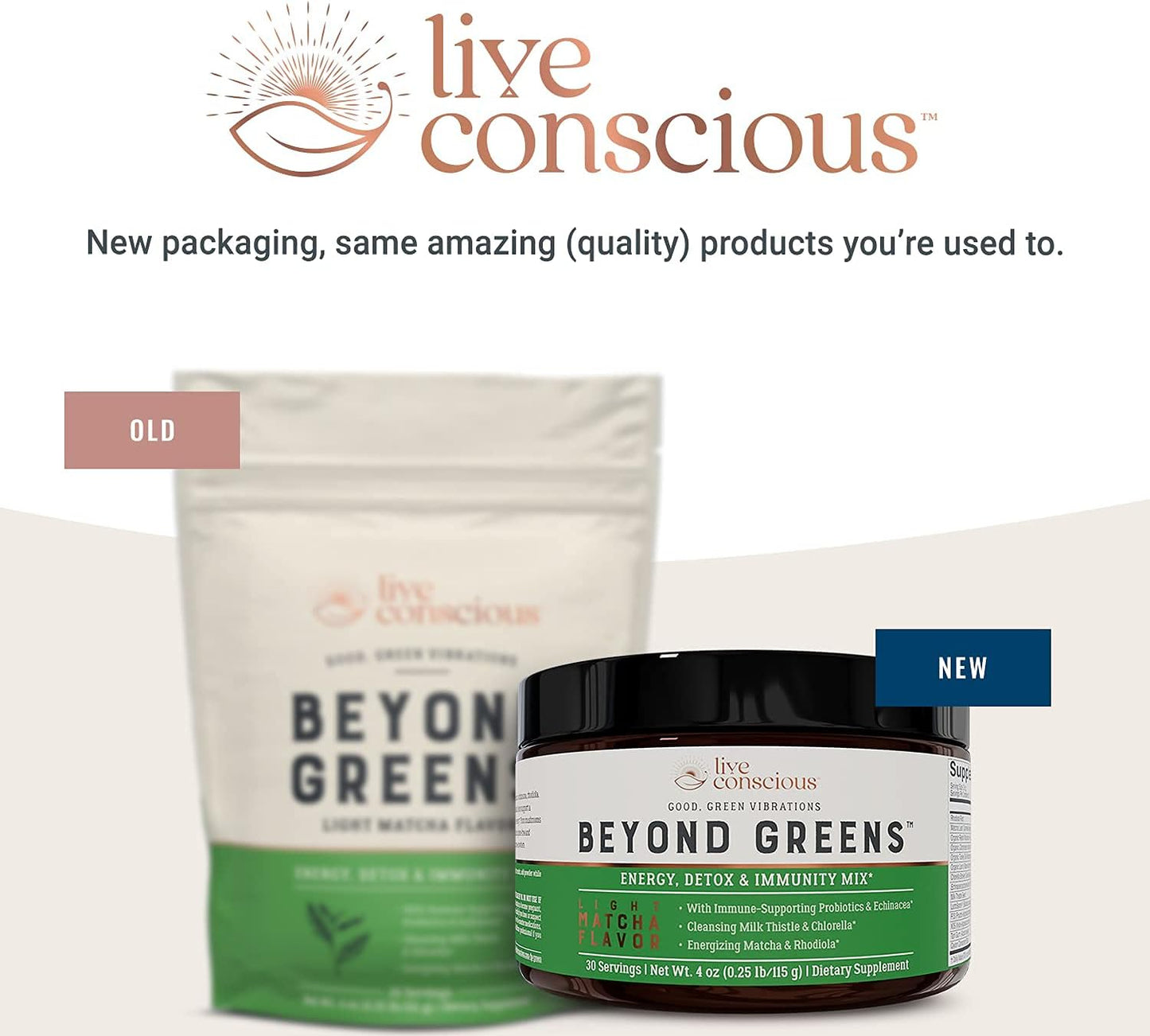 Collagen Peptides & Beyond Greens for Hair, Skin, Nails, Joints - Immune Boost, Detox, Energy