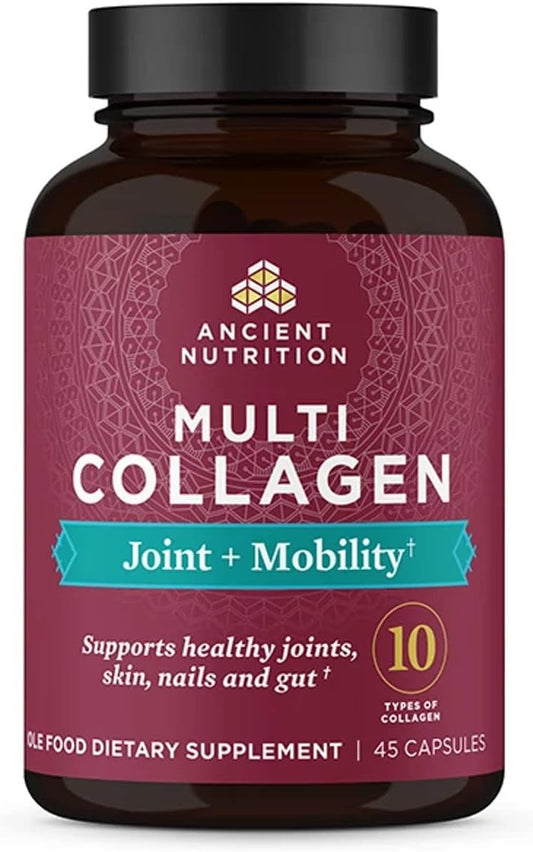 Collagen Pills for Joint Support - Multi Collagen Capsules 45 Ct - Supports Joints, Skin, Nails, Exercise Recovery - Paleo, Keto, Gluten Free