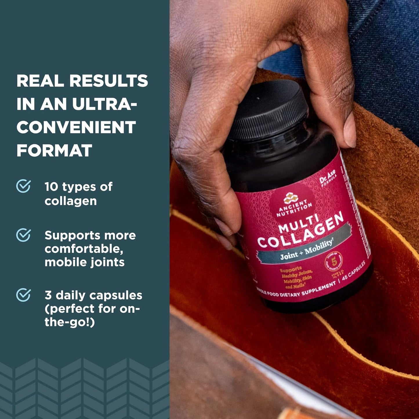 Collagen Pills for Joint Support - Multi Collagen Capsules 45 Ct - Supports Joints, Skin, Nails, Exercise Recovery - Paleo, Keto, Gluten Free