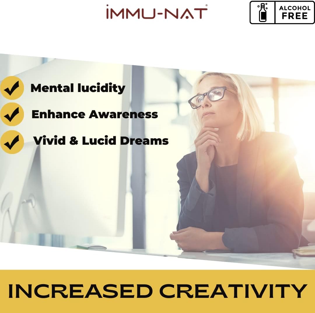 Colloidal Gold Water 24K Liquid 20PPM Supplement for Cognitive Function, Focus, Creativity, Calmness, Sleep - Pineal Gland Decalcification - Immu-nat
