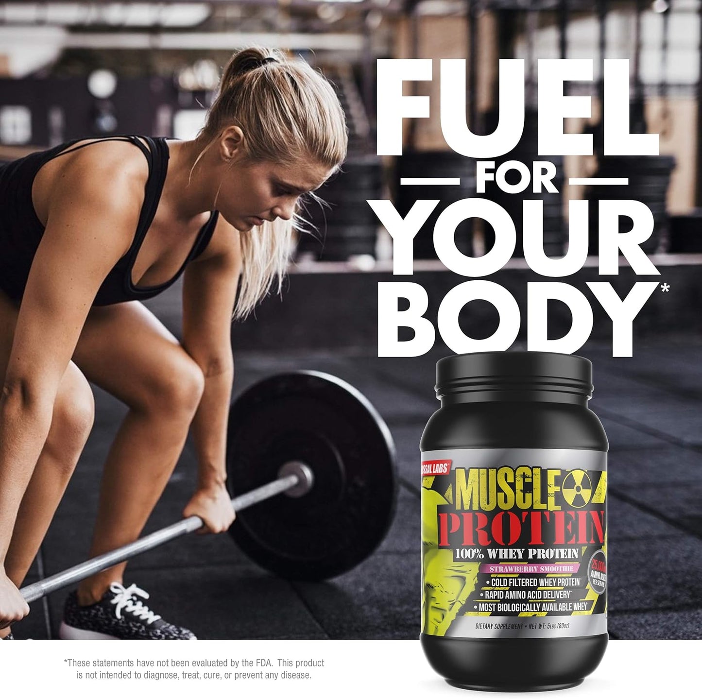 COLOSSAL LABS GL Monster Muscle Protein Powder - 20 lb, Vanilla Flavor