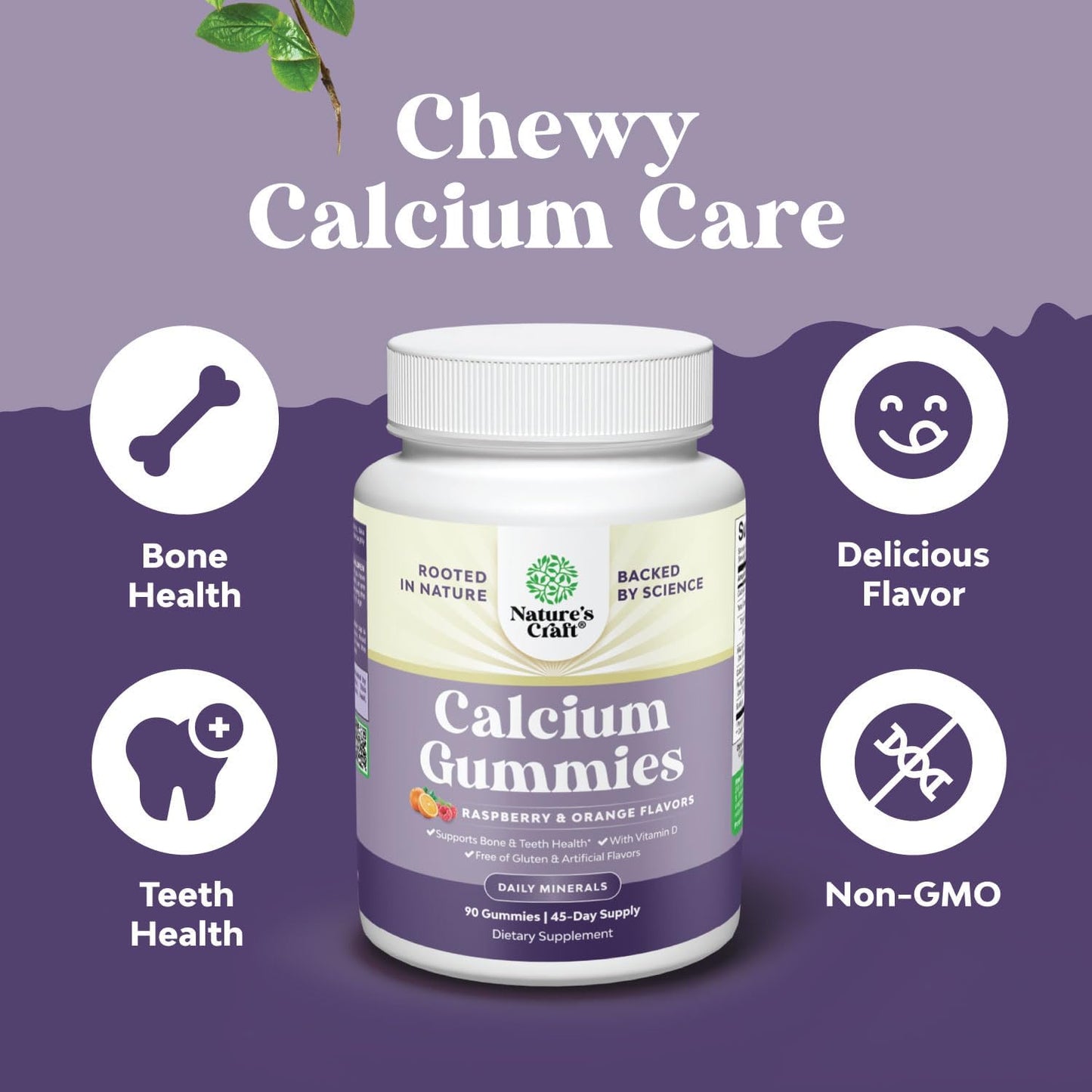 Complete Eye Health & Calcium Gummies Bundle for Adults: Vision, Bone Health & Immune Support - Natures Craft