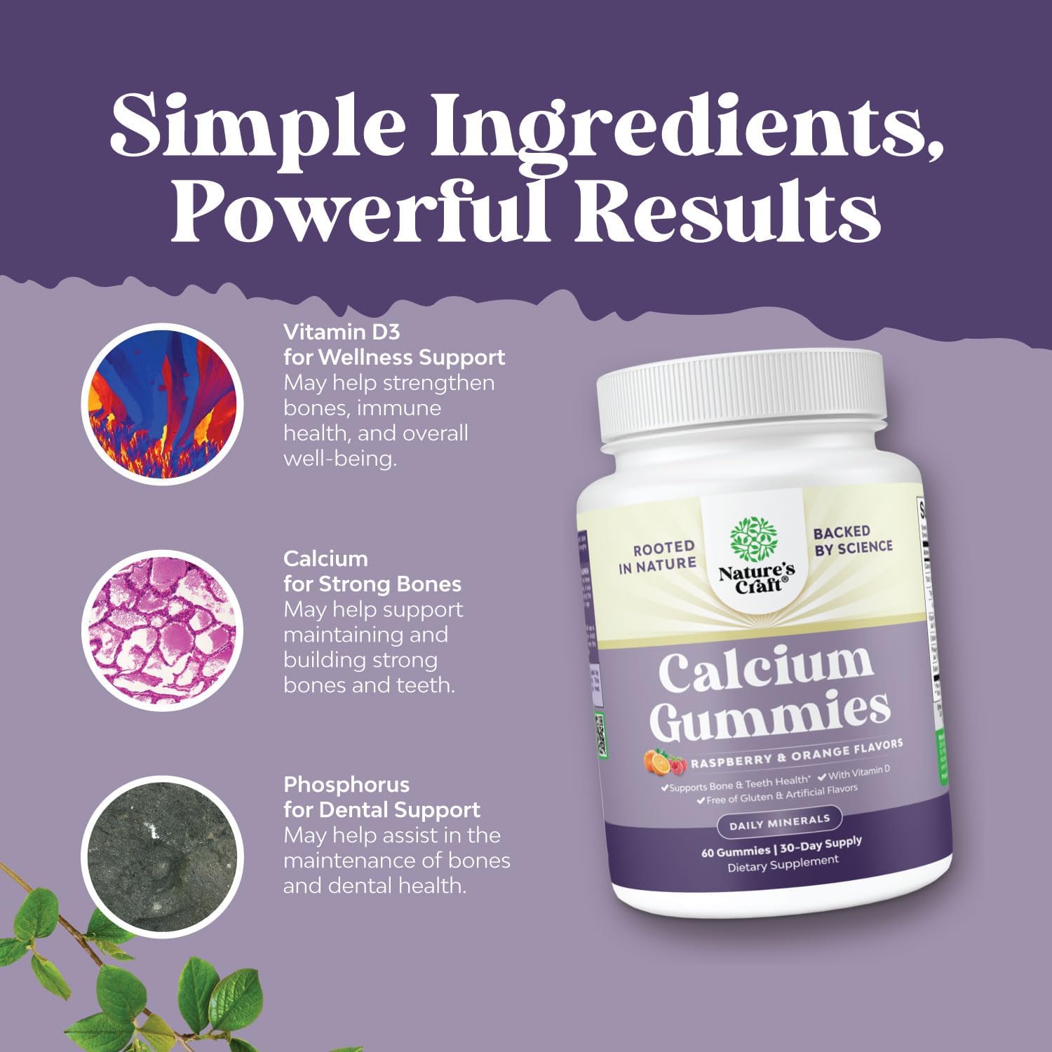 Complete Eye Health & Calcium Gummies Bundle for Adults: Vision, Bone Health & Immune Support - Natures Craft