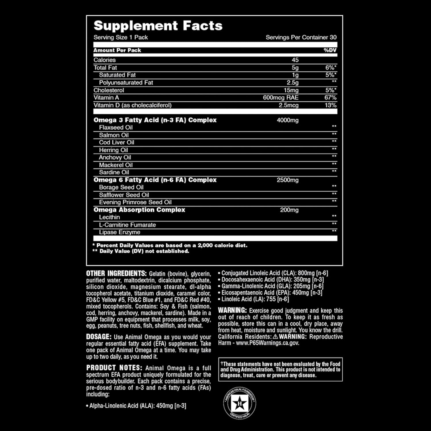 Complete Joint Support Supplement with Omega Essential Fatty Acids and Whole Food Nutrition for Animals