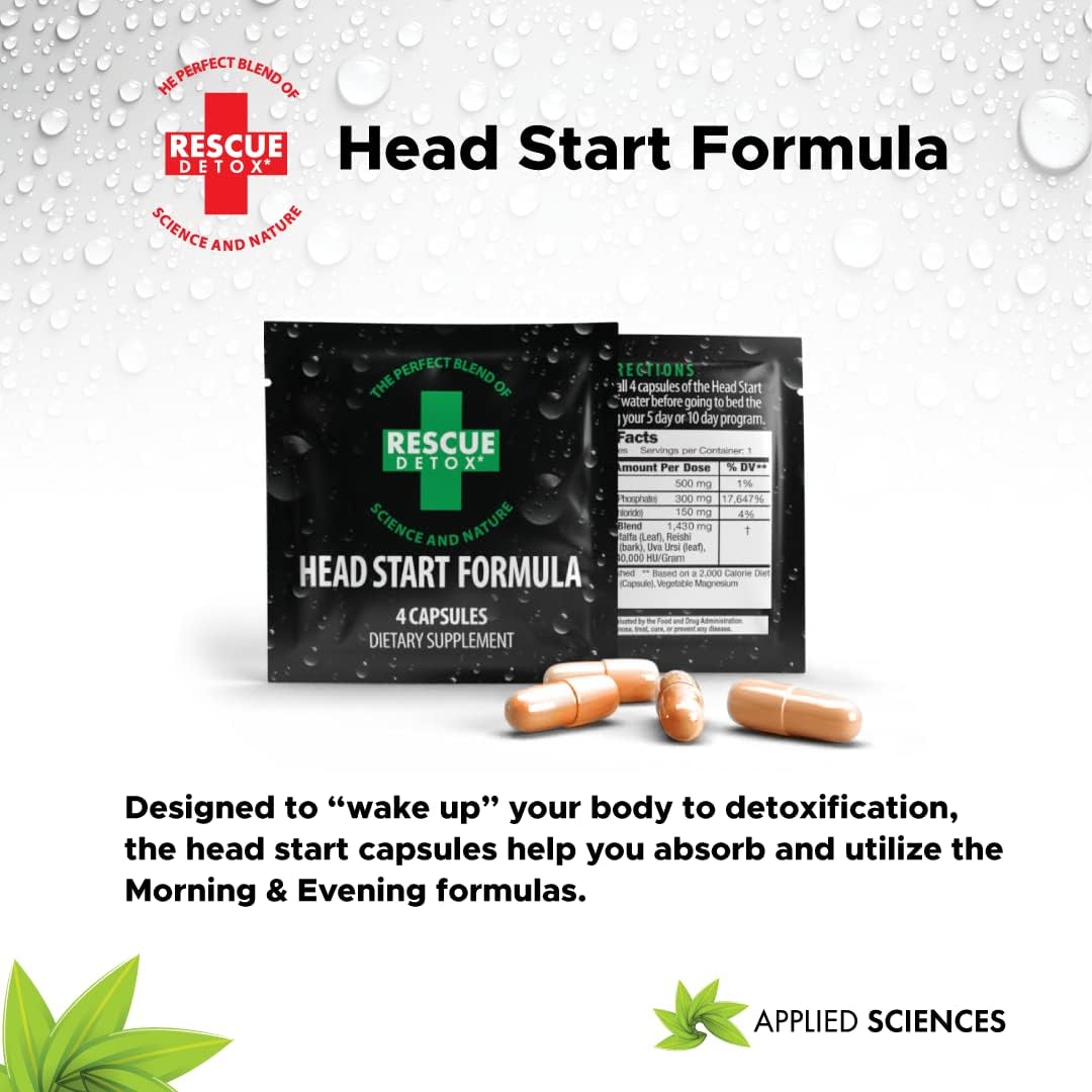 Complete Toxin Elimination with Rescue Detox 5 Day Detox +Plus Kit - 72ct Capsules