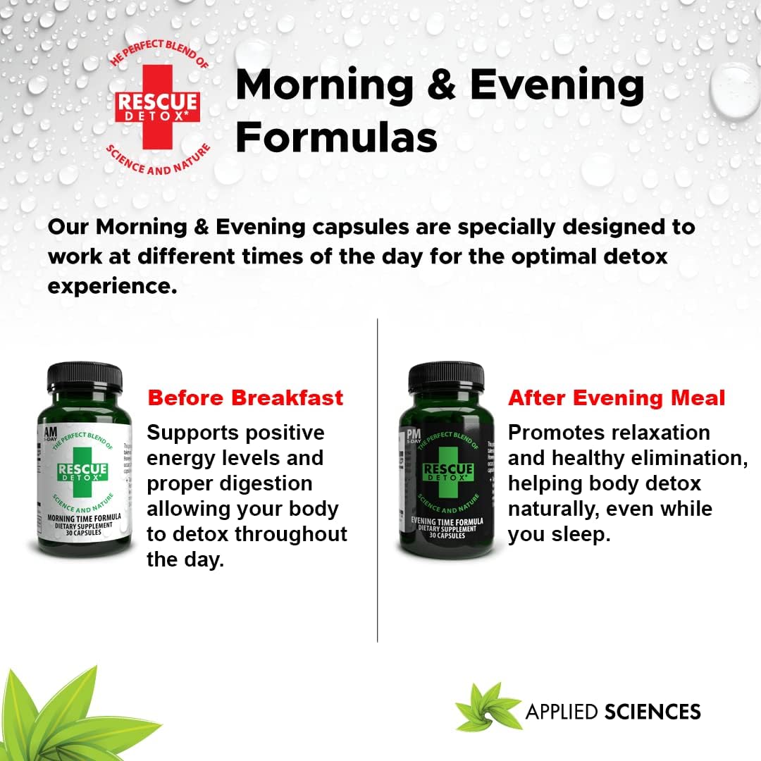 Complete Toxin Elimination with Rescue Detox 5 Day Detox +Plus Kit - 72ct Capsules