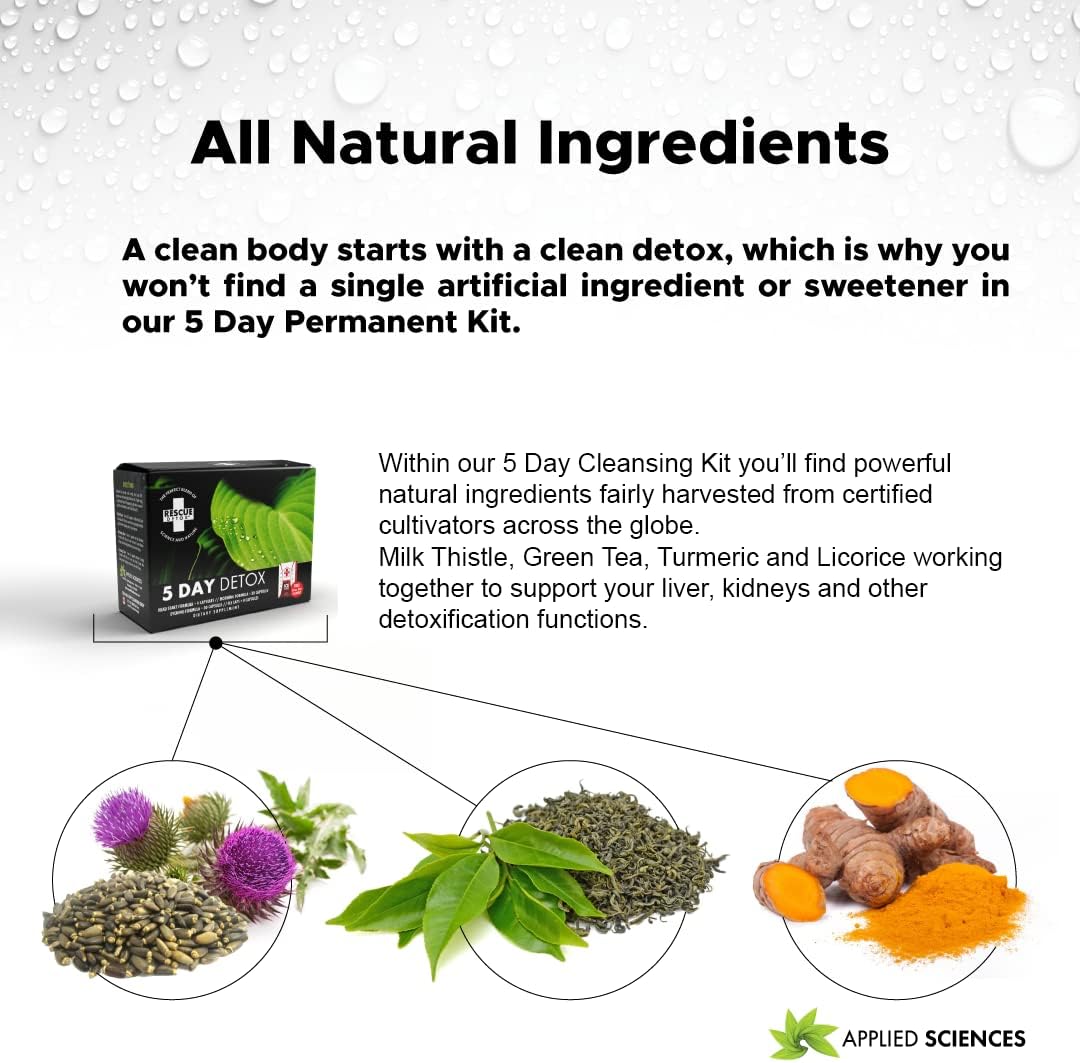 Complete Toxin Elimination with Rescue Detox 5 Day Detox +Plus Kit - 72ct Capsules