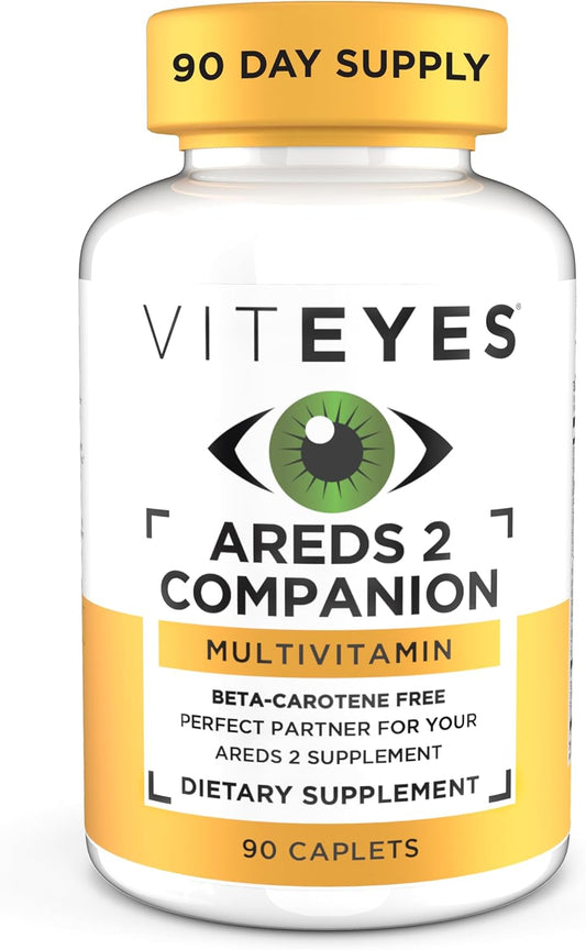 Comprehensive Multivitamin Supplement for AREDS 2 Users - Viteyes Classic, Beta-Carotene Free, 90 Caplets